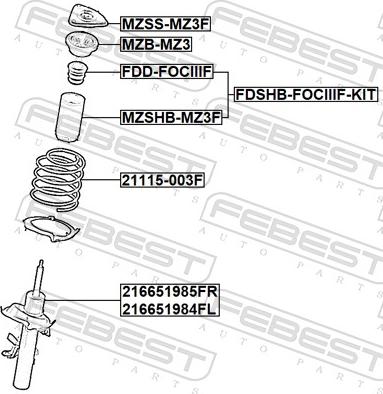 Febest 21115-003F - Opruga trapa www.molydon.hr