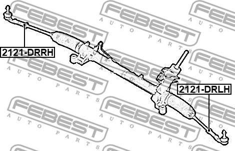 Febest 2121-DRLH - Kraj spone, kuglasti zglob www.molydon.hr