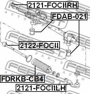 Febest 2122-FOCII - Aksijalni zglob, poprecna spona www.molydon.hr