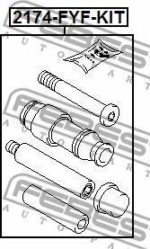 Febest 2174-FYF-KIT - Vodeci zavrtanj, kočione čeljusti www.molydon.hr