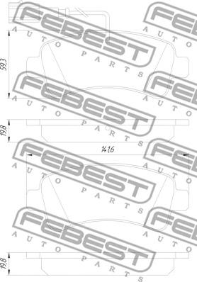 Febest 2801-DUCIIIR - Komplet Pločica, disk-kočnica www.molydon.hr