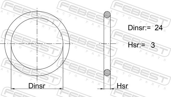 Febest 23400-039 - Brtva, prirubnica za rashladnu tekućinu www.molydon.hr