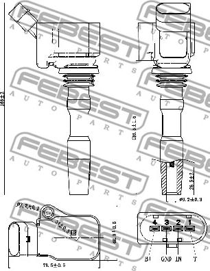 Febest 23640-003 - Indukcioni kalem (bobina) www.molydon.hr