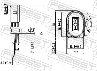 Febest 23606-016 - Senzor, broj obrtaja kotača www.molydon.hr