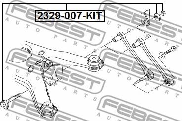 Febest 2329-007-KIT - Vijak za korekciju nagiba www.molydon.hr