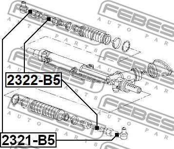 Febest 2321-B5 - Kraj spone, kuglasti zglob www.molydon.hr