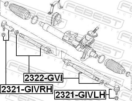 Febest 2321-GIVLH - Kraj spone, kuglasti zglob www.molydon.hr