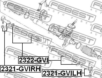 Febest 2321-GVILH - Kraj spone, kuglasti zglob www.molydon.hr