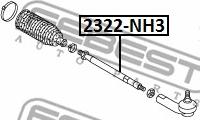 Febest 2322-NH3 - Aksijalni zglob, poprecna spona www.molydon.hr