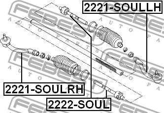 Febest 2221-SOULRH - Kraj spone, kuglasti zglob www.molydon.hr