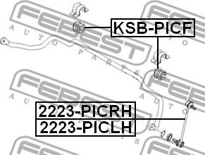 Febest 2223-PICLH - Šipka/spona, stabilizator www.molydon.hr