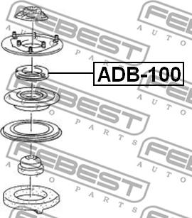 Febest ADB-100 - Kotrljajuci Ležaj, Nosač amortizera www.molydon.hr