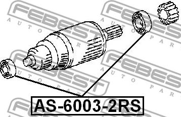 Febest AS-6003-2RS - Ležaj www.molydon.hr