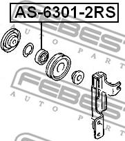 Febest AS-6301-2RS - Ležaj www.molydon.hr