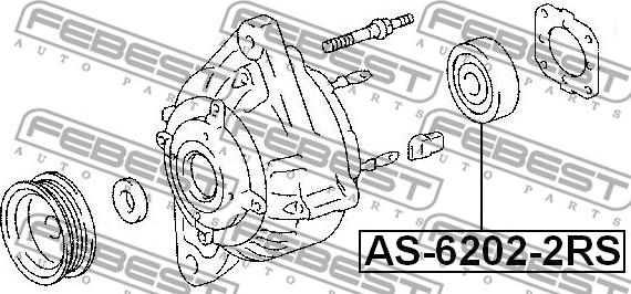 Febest AS-6202-2RS - Ležaj www.molydon.hr