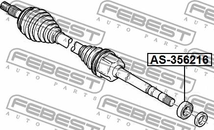 Febest AS-356216 - Ležaj, Pogonska osovina www.molydon.hr