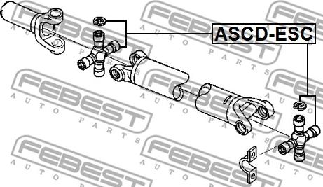 Febest ASCD-ESC - Zglob, kardansko osovina www.molydon.hr