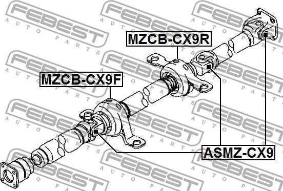 Febest ASMZ-CX9 - Zglob, kardansko osovina www.molydon.hr