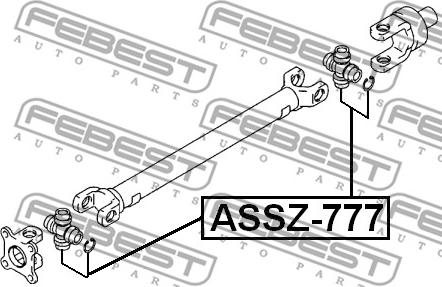 Febest ASSZ-777 - Zglob, kardansko osovina www.molydon.hr