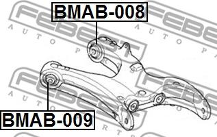 Febest BMAB-009 - Selen / Prigušni blok, Ovjes kotača www.molydon.hr