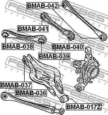 Febest BMAB-036 - Selen / Prigušni blok, Ovjes kotača www.molydon.hr