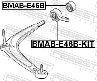 Febest BMAB-E46B-KIT - Selen / Prigušni blok, Ovjes kotača www.molydon.hr