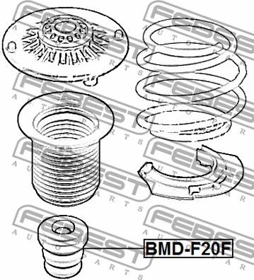 Febest BMD-F20F - Gumeni granicnik, Ovjes www.molydon.hr