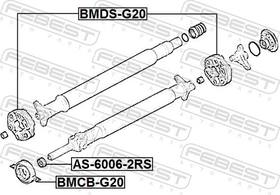 Febest BMDS-G20 - Zglob, kardansko osovina www.molydon.hr