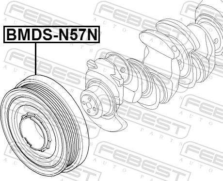 Febest BMDS-N57N - Remenica, radilica www.molydon.hr