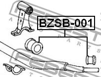 Febest BZSB-001 - Čahura Ležaja, stabilizator www.molydon.hr