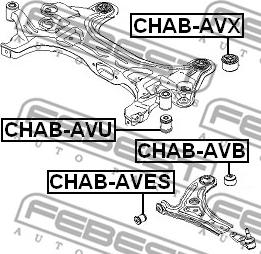 Febest CHAB-AVES - Selen / Prigušni blok, Ovjes kotača www.molydon.hr