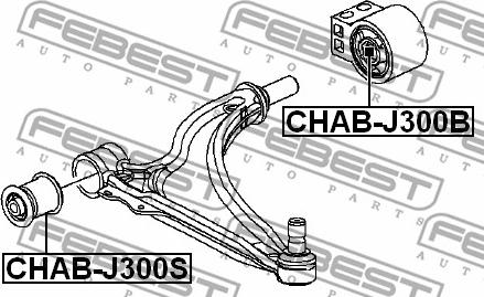 Febest CHAB-J300B - Selen / Prigušni blok, Ovjes kotača www.molydon.hr