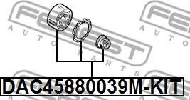 Febest DAC45880039M-KIT - Komplet Ležaja kotača www.molydon.hr