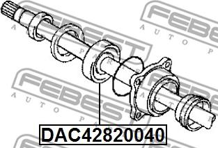 Febest DAC42820040 - Ležaj kotača www.molydon.hr