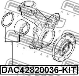 Febest DAC42820036-KIT - Komplet Ležaja kotača www.molydon.hr