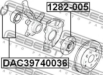 Febest DAC39740036 - Ležaj kotača www.molydon.hr