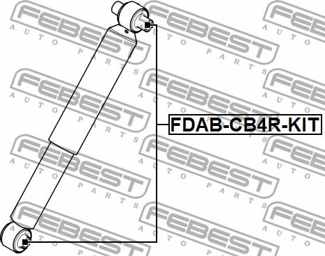 Febest FDAB-CB4R-KIT - Garnitura za montažu, amortizer www.molydon.hr