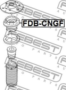 Febest FDB-CNGF - Nosač amortizera www.molydon.hr