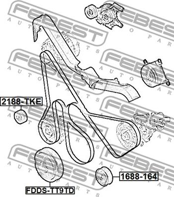 Febest FDDS-TT9TD - Remenica, radilica www.molydon.hr