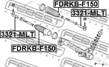 Febest FDRKB-F150 - Manžeta, upravljanje www.molydon.hr