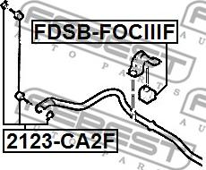 Febest FDSB-FOCIIIF - FORD FOCUS III CB8 11-14, C-MAX 10-, KUGA 13-, TRANSIT CONNECT / TOURNEO CONNECT 13- www.molydon.hr