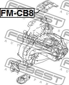 Febest FM-CB8 - Nosač motora www.molydon.hr