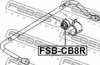 Febest FSB-CB8R - Čahura Ležaja, stabilizator www.molydon.hr