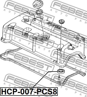 Febest HCP-007-PCS8 - Brtveni prsten, otvor za svijećicu www.molydon.hr