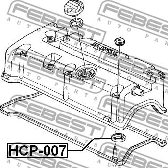 Febest HCP-007 - Brtveni prsten, otvor za svijećicu www.molydon.hr