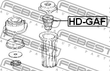 Febest HD-GAF - Gumeni granicnik, Ovjes www.molydon.hr