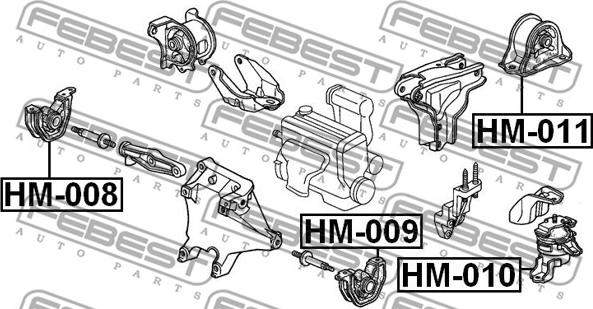 Febest HM-009 - Nosač motora www.molydon.hr