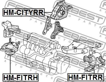 Febest HM-CITYRR - Nosač motora www.molydon.hr