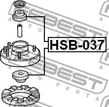 Febest HSB-037 - Odstojna Cijev, amortizer www.molydon.hr