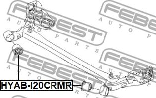 Febest HYAB-I20CRMR - Ležište | Držač | Uležištenje, tijelo osovine www.molydon.hr